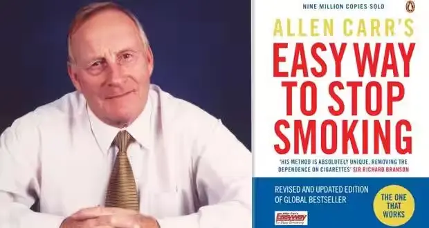 آلن کار نویسنده کتاب کتاب ترک اسان سیگار به روش الن کار Allen Carr's Easy Way To Stop Smoking